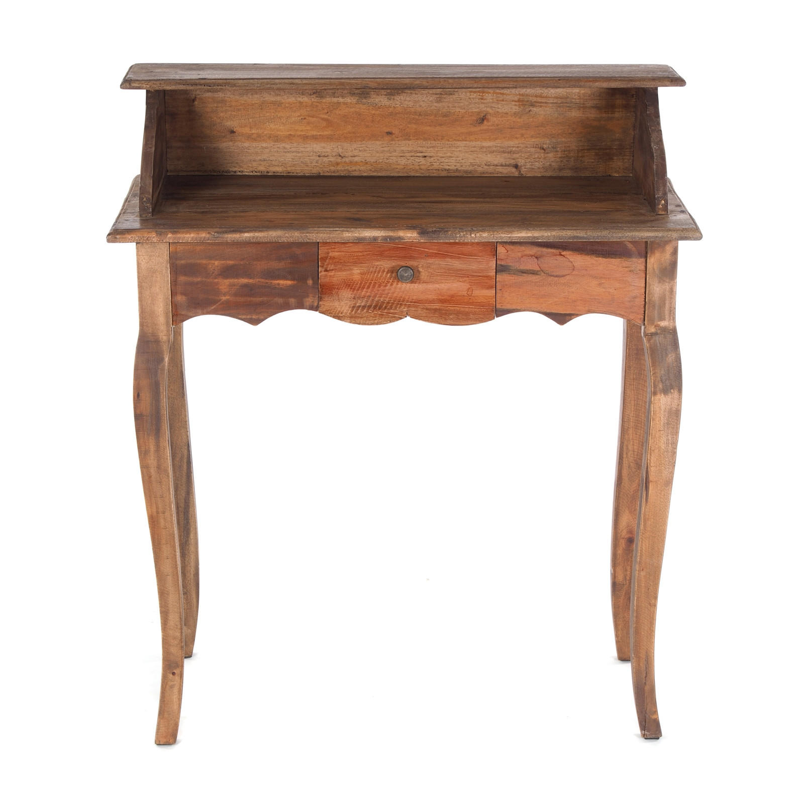 SEKRETÄR Napoleon Mahagoni Massivholz, mit Schublade 02 hellbraun - Hellbraun, Holz (40/80/92cm) - DESIGN DELIGHTS