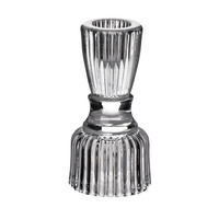 KERZENHALTER Patricia Transparent 5/5/10 cm Glas - Transparent, Glas (5/10/5cm) - Mondex