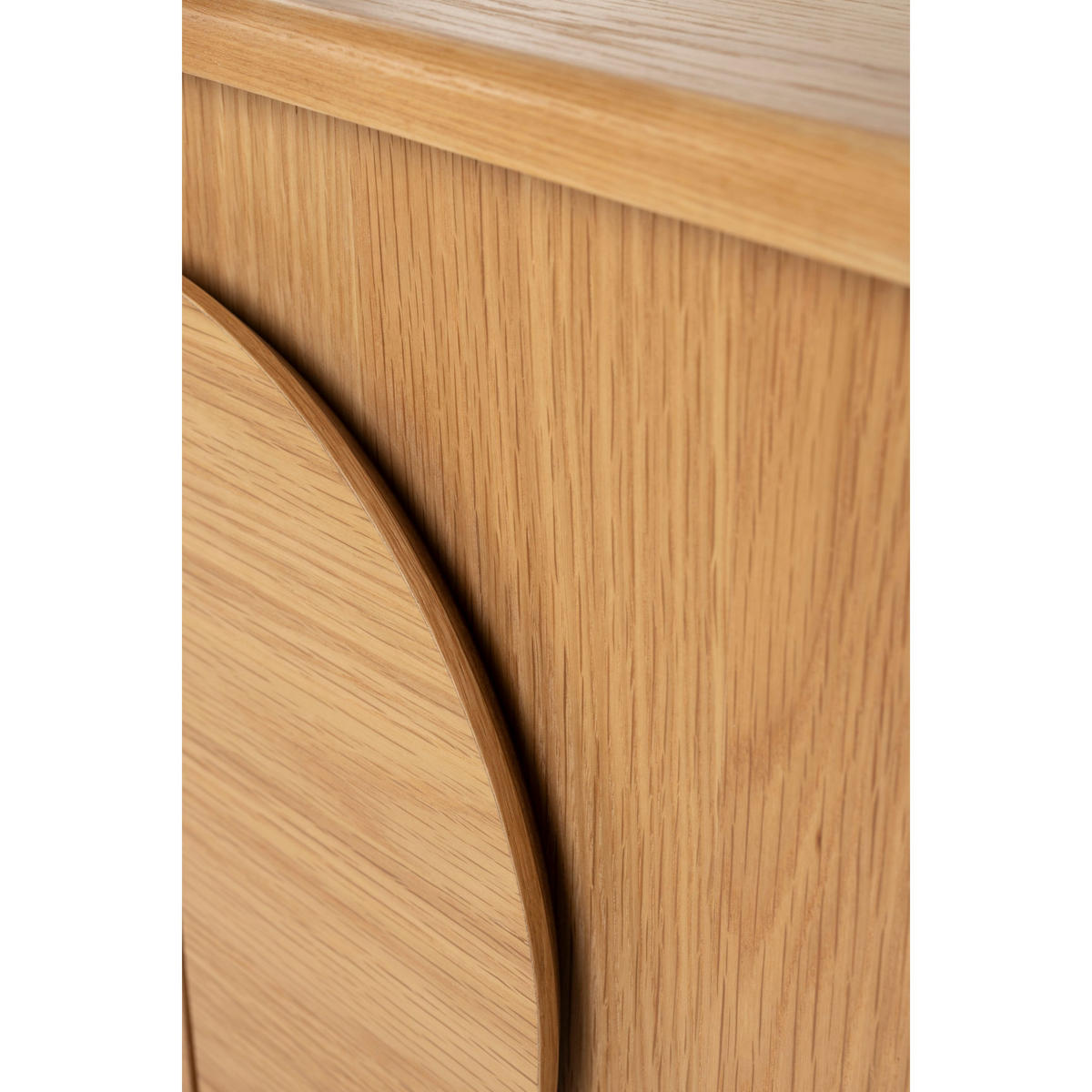 SIDEBOARD Groove mit 2 Türen Eichenholz Natur - Naturfarben, Holzwerkstoff (82/58/40cm) - Zuiver