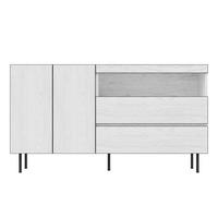 SIDEBOARD Weiß 140/42/77 cm - Weiß, Holzwerkstoff (140/77/42cm) - PANGIVO