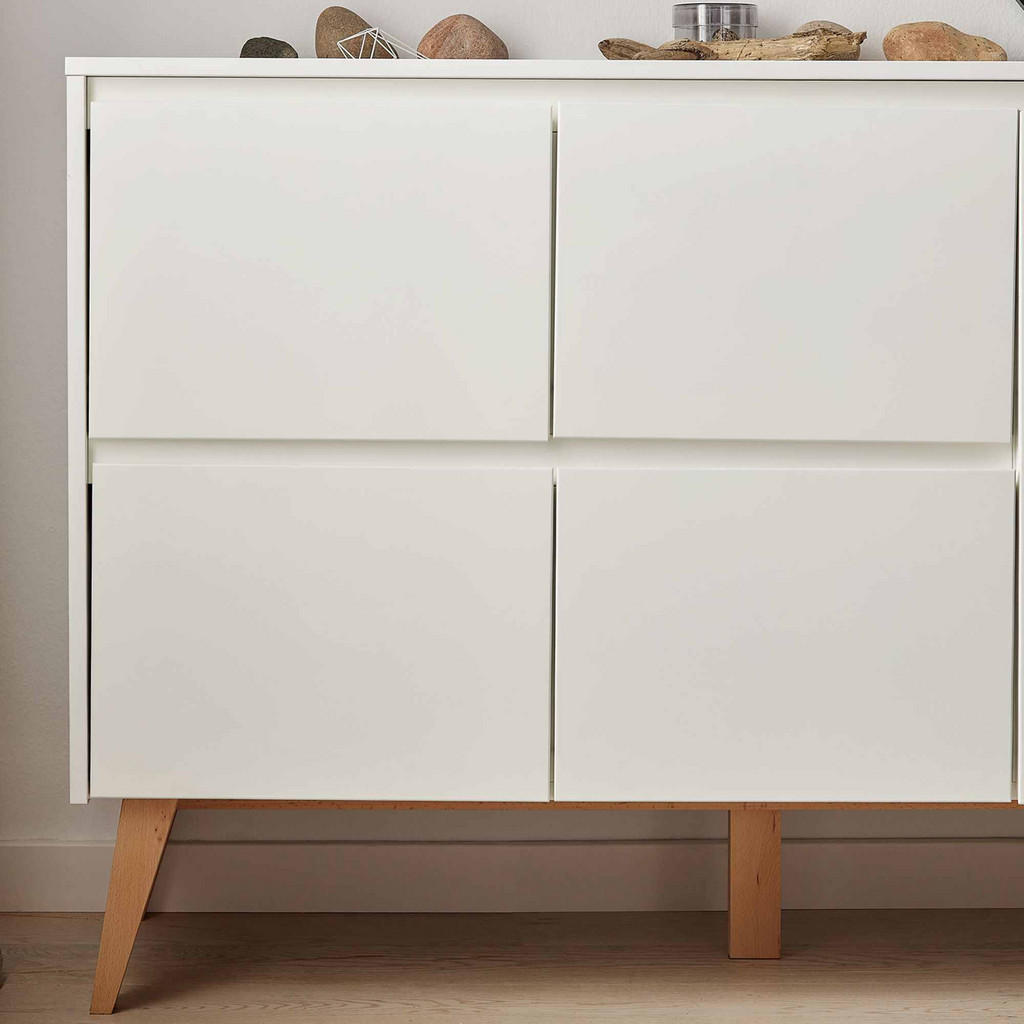 Thumbnail - Konsimo® Kinderkommode, Weiß, Holz, 149x93x53 cm, Babymöbel, Kinderkommoden