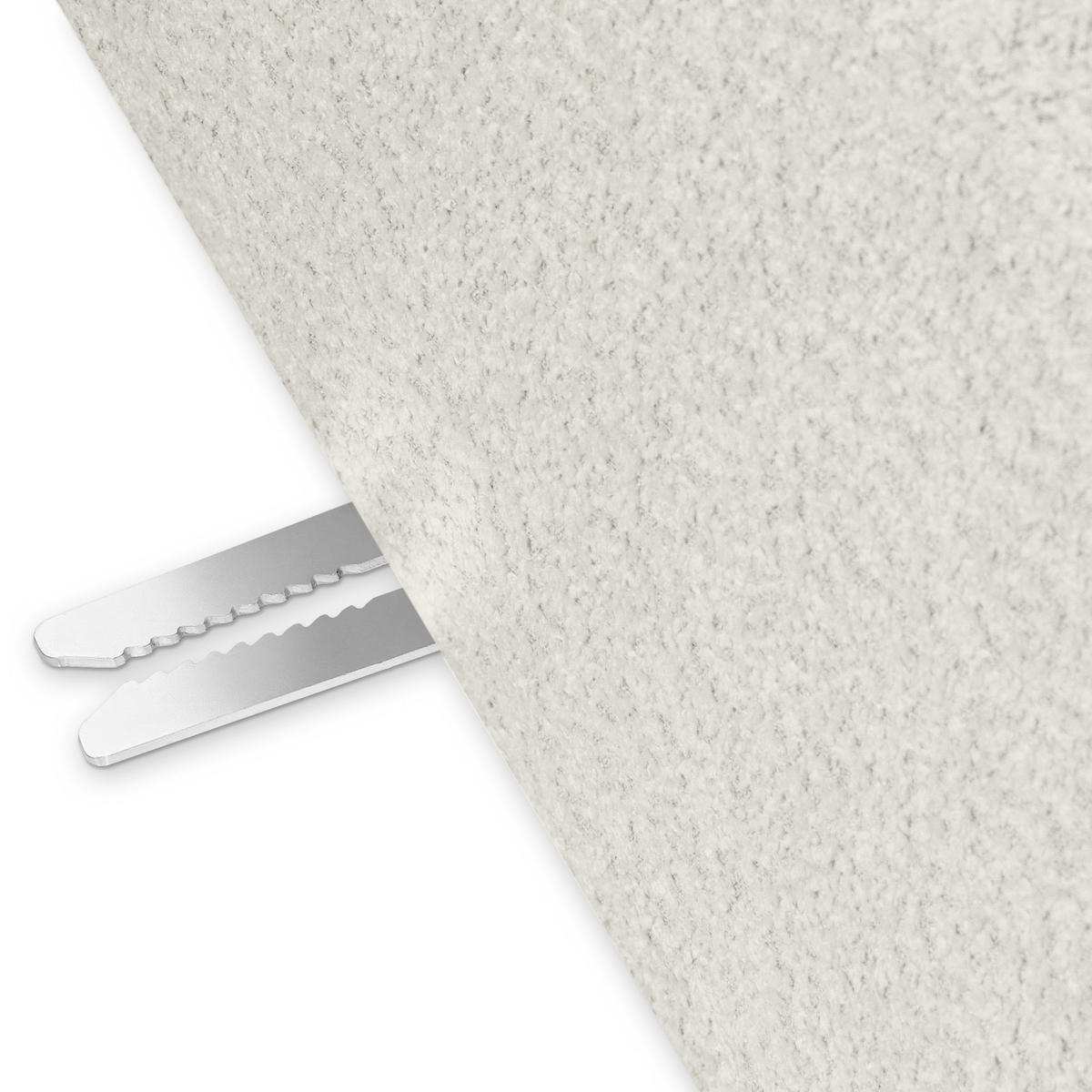 ECKSOFA RECHTS BUFFO, Weiß - Weiß, Holz/Holzwerkstoff (225/176cm) - KONSIMO®