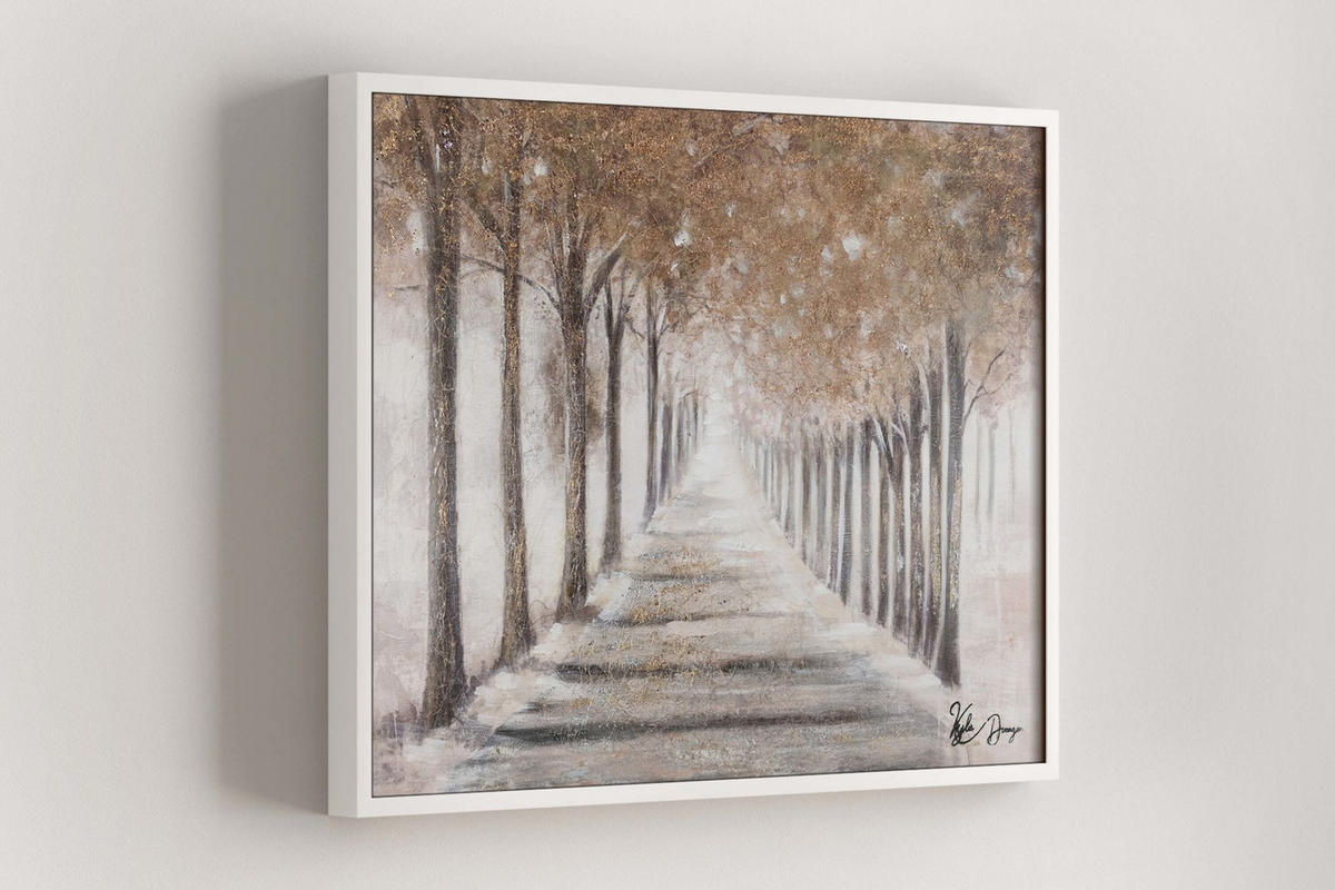 ACRYLBILD HANDGEMALT 100/75 cm - Beige, Holz/Textil (100/75cm) - KUNSTLOFT