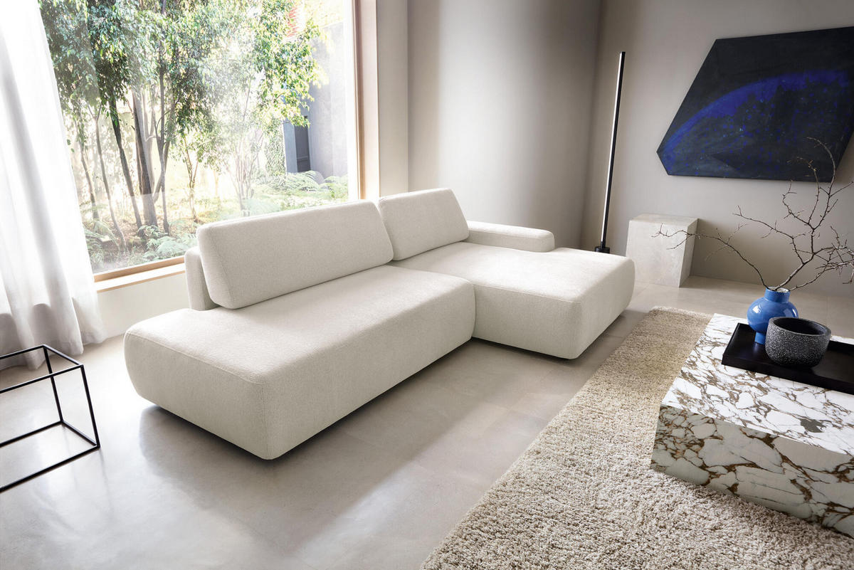 ECKSOFA BOULI Beige 276x164x82 cm - Beige, Textil (276/164cm) - FURNLUX