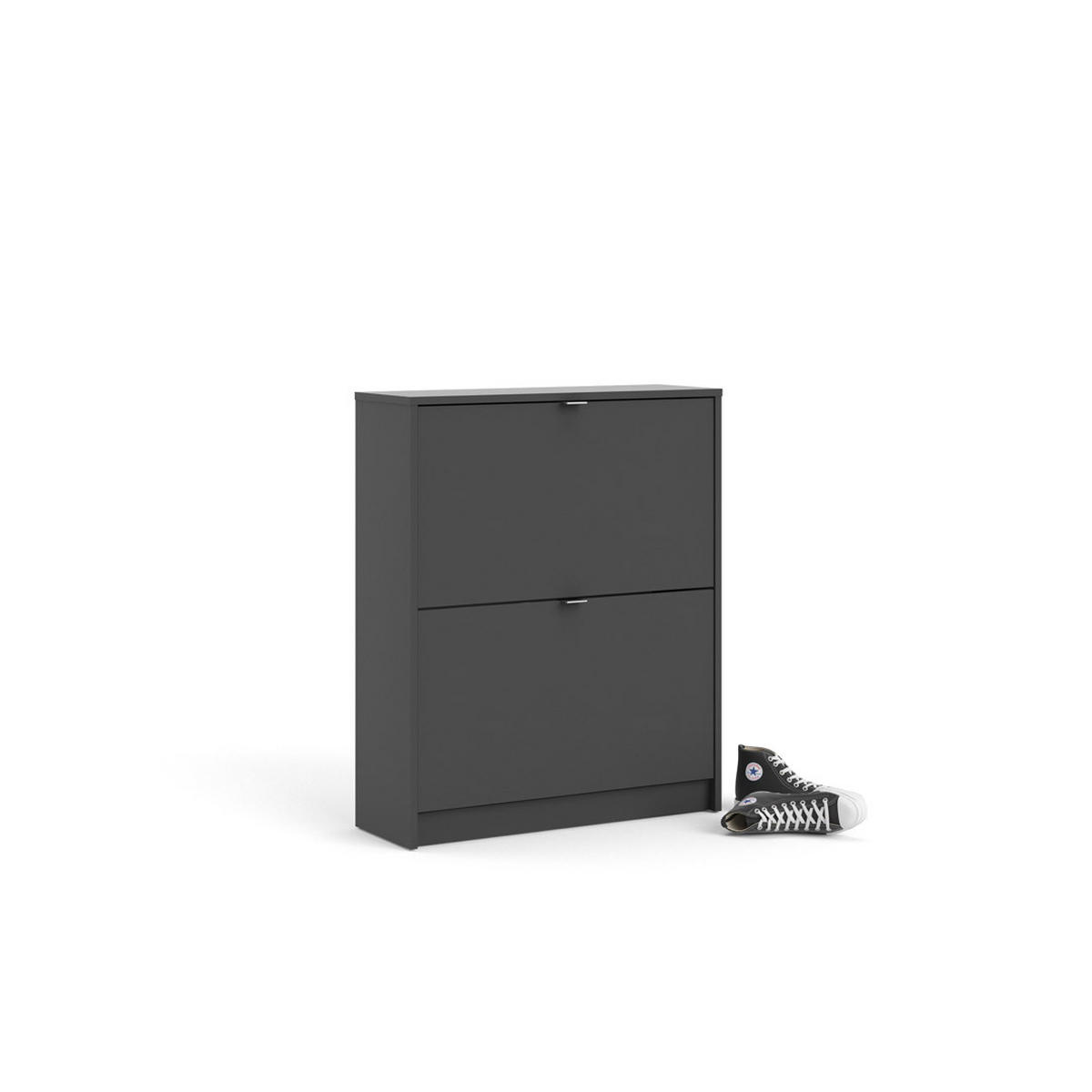 SCHUHSCHRANK, Shane, Grau, Spanplatte foliert, 71 x 25 x 86 cm - Grau, Holzwerkstoff (71/86/25cm) - ebuy24