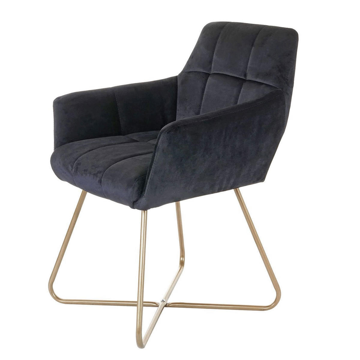 ESSZIMMERSTUHL Schwarz 6er-Set - Schwarz, Textil (60/79/58cm) - MCW