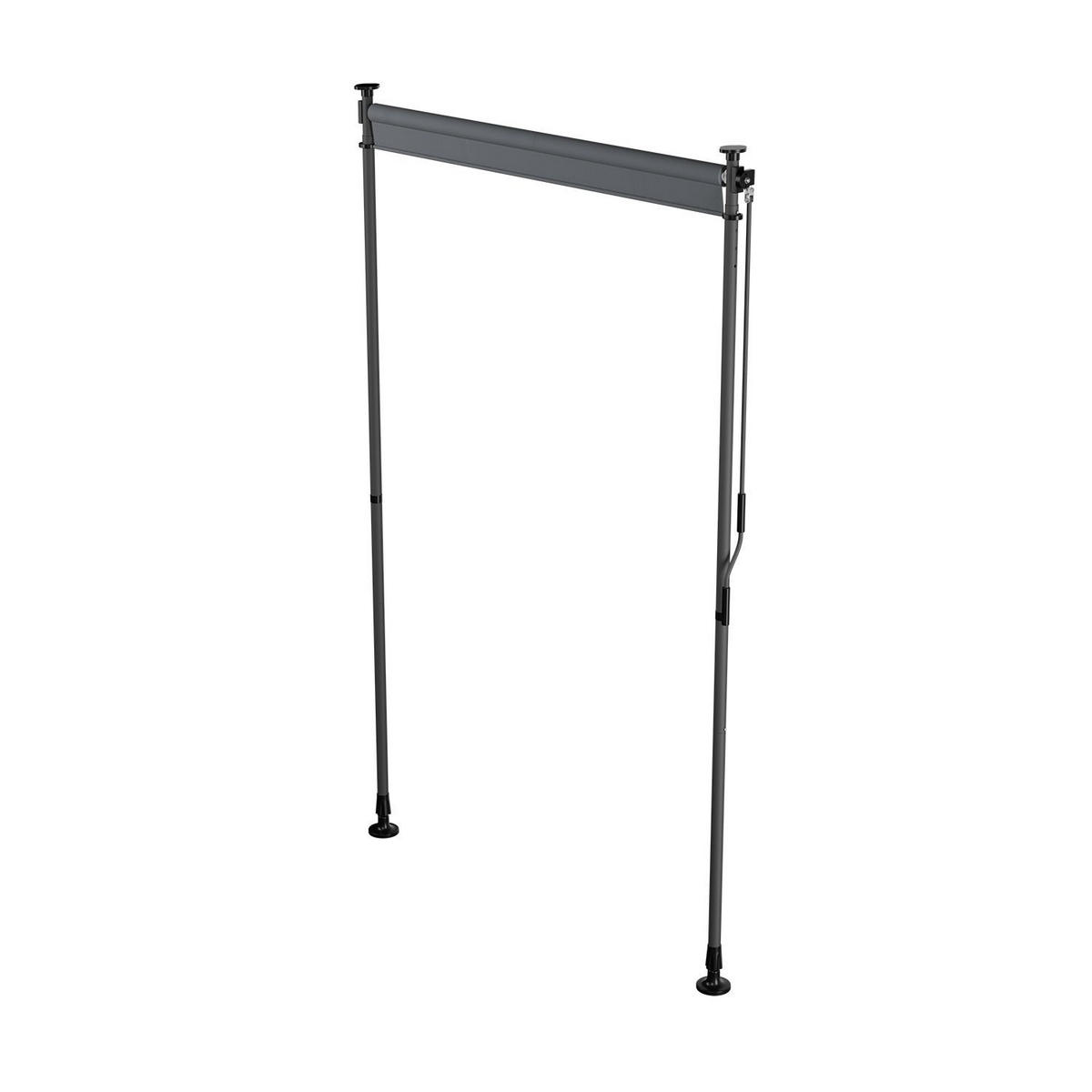 SENKRECHTMARKISE Barbados grau 120 x 310 cm - Grau, Textil (120/310cm) - Juskys