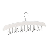 DRŽIAK pásu - biela, kov/drevo (43/17.5/5.5cm) - Relaxdays