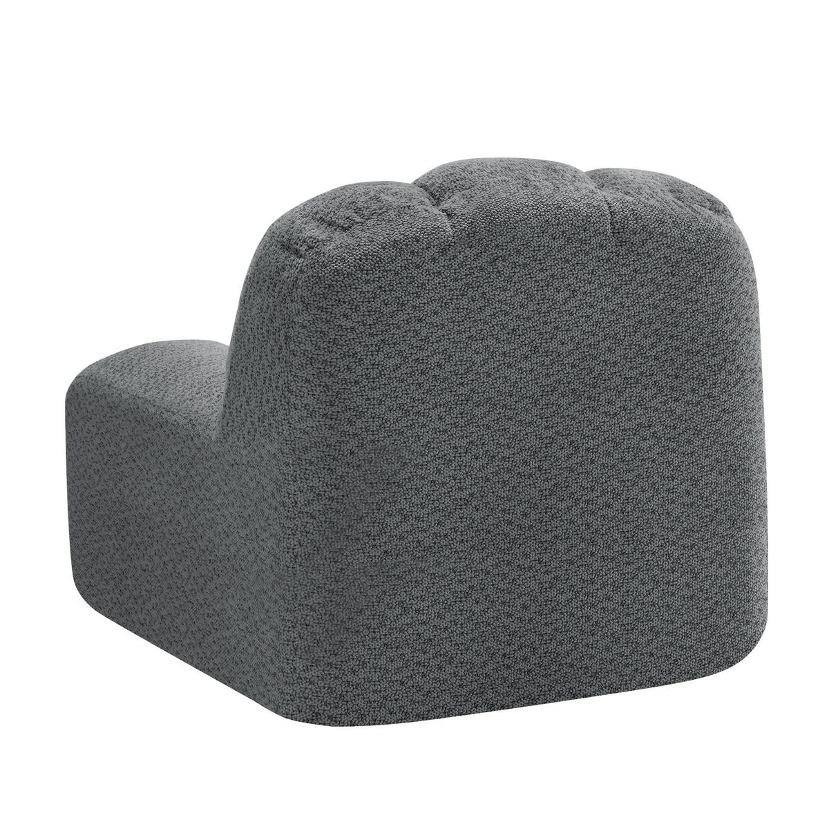 SESSEL ohne Armlehnen aus Granular Fleece, DE-42651, Grau - Grau, Textil (78/79/104cm) - ComfortXL
