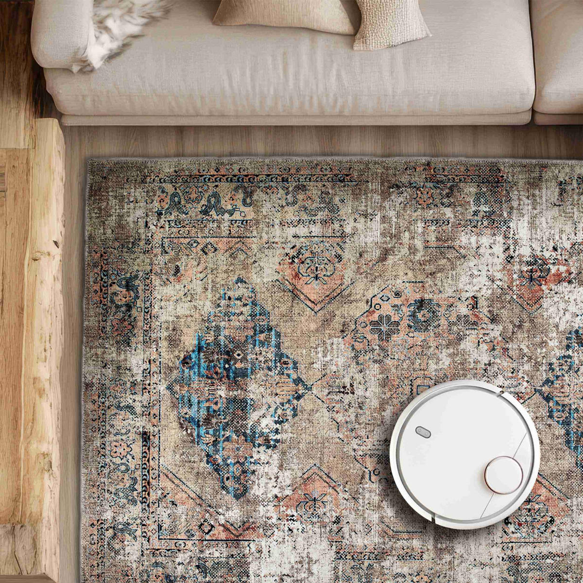 KURZFLORTEPPICH PIPER - Creme, Textil (120/180cm) - Astra