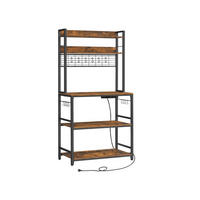 KÜCHENREGAL HELSINKI - Braun, Metall (80/170/40cm) - Hansiro