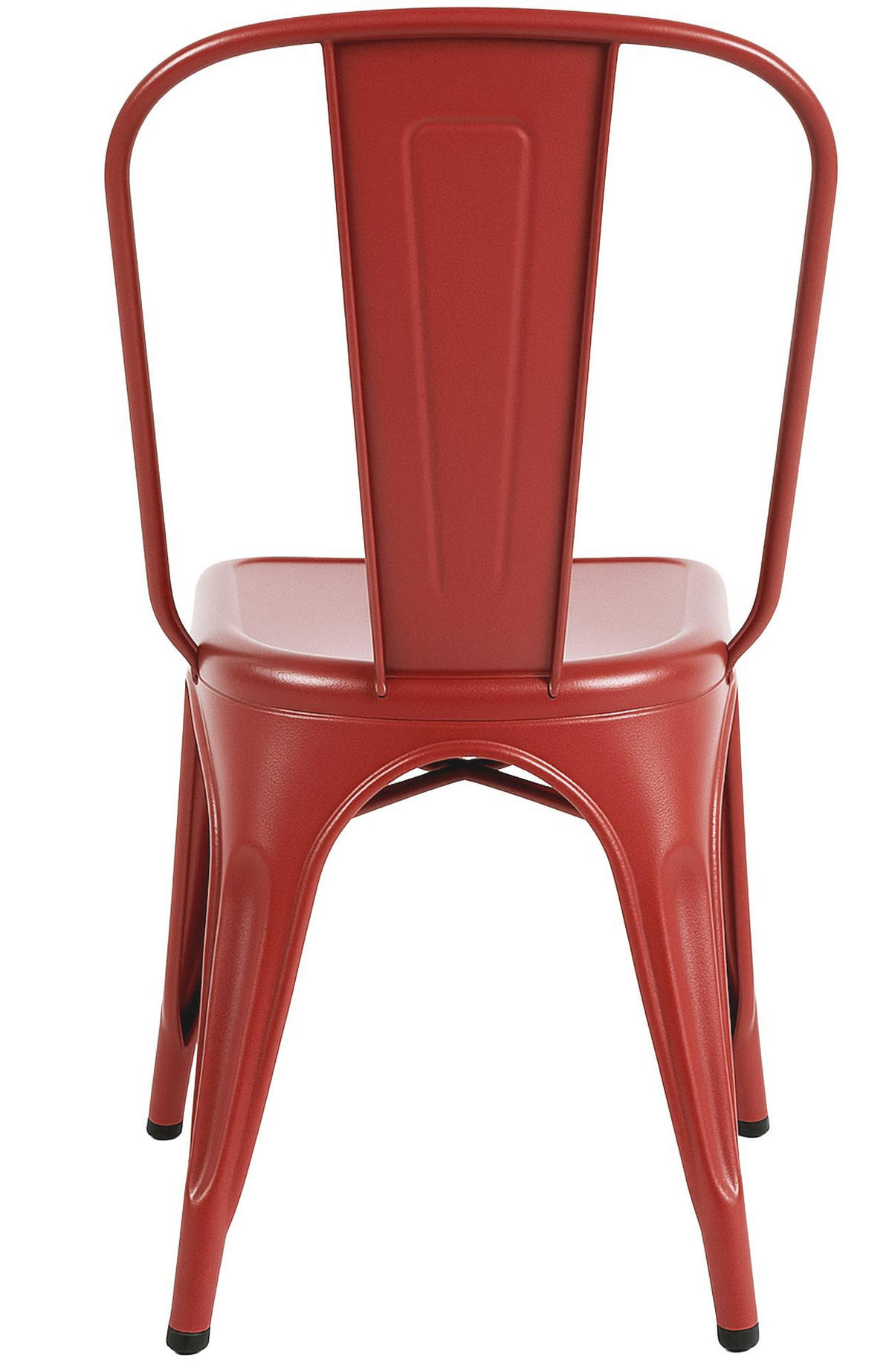 BESUCHERSTUHL Metall Rot - Rot, Metall (44/89/48cm) - CLP