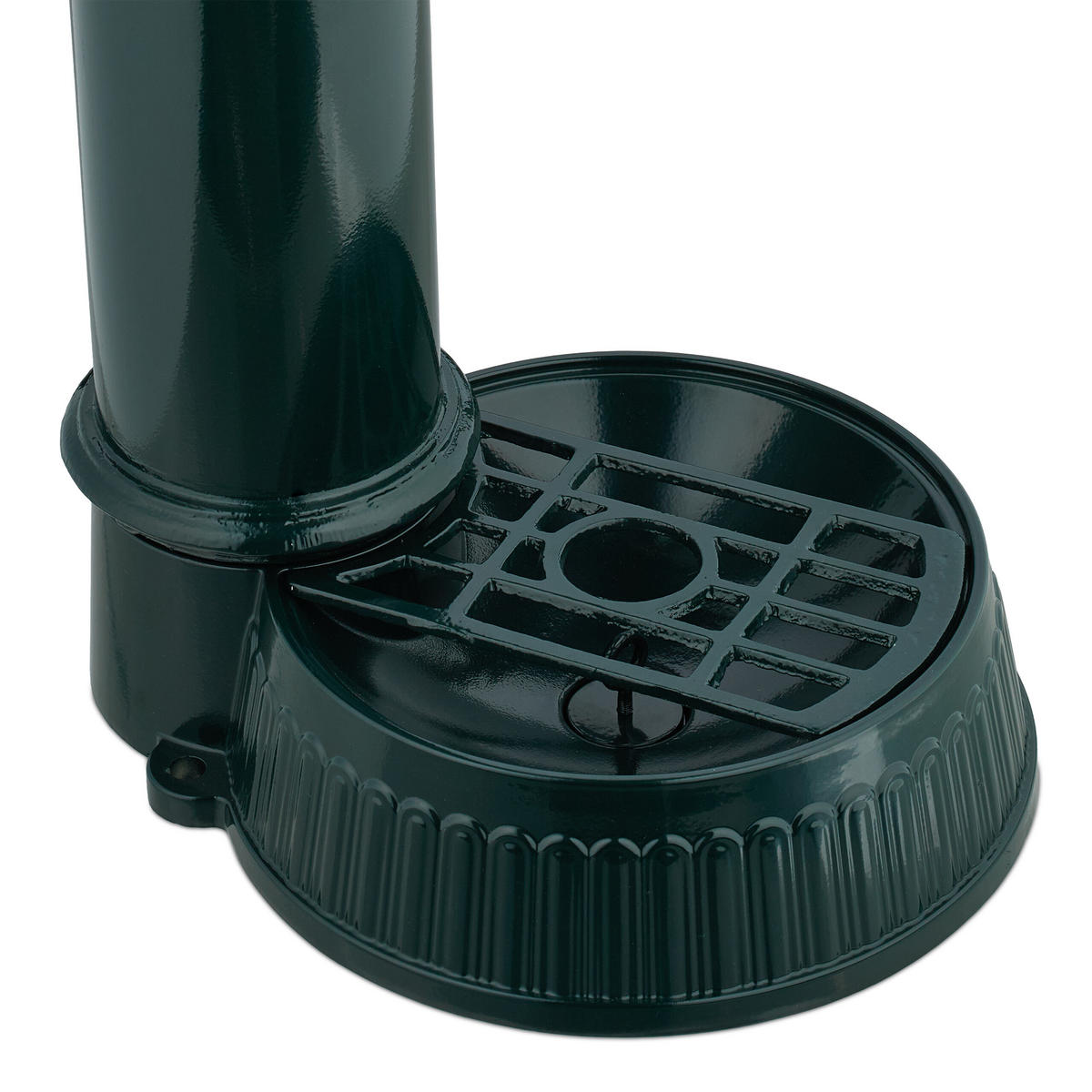 STANDBRUNNEN - Dunkelgrün, Metall (31.5/26/83cm) - Relaxdays