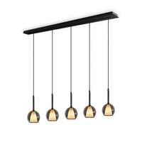 HÄNGELEUCHTE Belluna Rauch Ø 14cm - Grau, Glas (14/14/35cm) - s.luce
