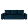 SOFA Vens mit Bettkasten und Schlaffunktion, Cordstoff - Blau, Holzwerkstoff (242/85/95cm)