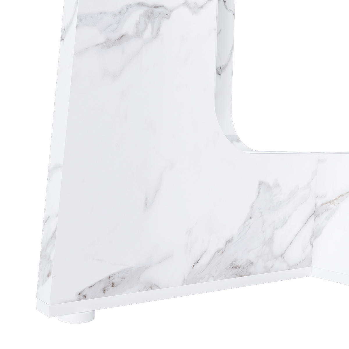 JÍDELNÍ STŮL v bílé barvě s MDF deskou a ořechovou dýhou do jídelny a obývacího pokoje, 120×120×76 cm - bílá, kompozitní dřevo (120/120/76cm) - STILVORA