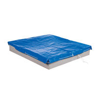 ABDECKPLANE FÜR SANDKÄSTEN blau - Blau, Kunststoff (154/154cm) - Roba