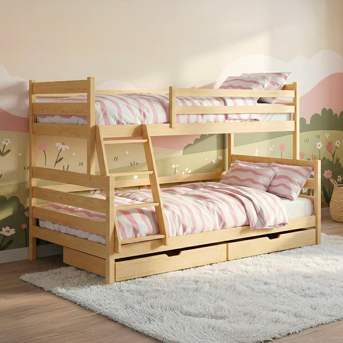 ETAGENBETT 120/200 Leo Holz - Braun, Holz (120/200cm) - Petits-meubles