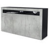 SIDEBOARD Valencia Beton Oxid Optik/ Beton Oxid Optik - Hellgrau, Holzwerkstoff (155/92/40cm) - Vladon