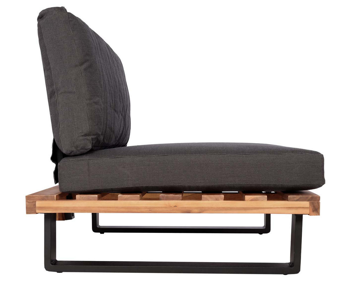 LOUNGESESSEL Garten Braun Dunkelgrau - Braun, Holz (82/75/82cm) - PROREGAL