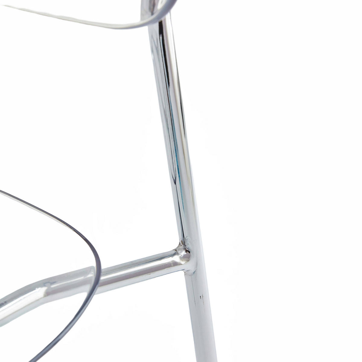 STÜHLE 2-tlg., Transparent - Transparent, Textil/Metall (51/78/45cm) - Oviala