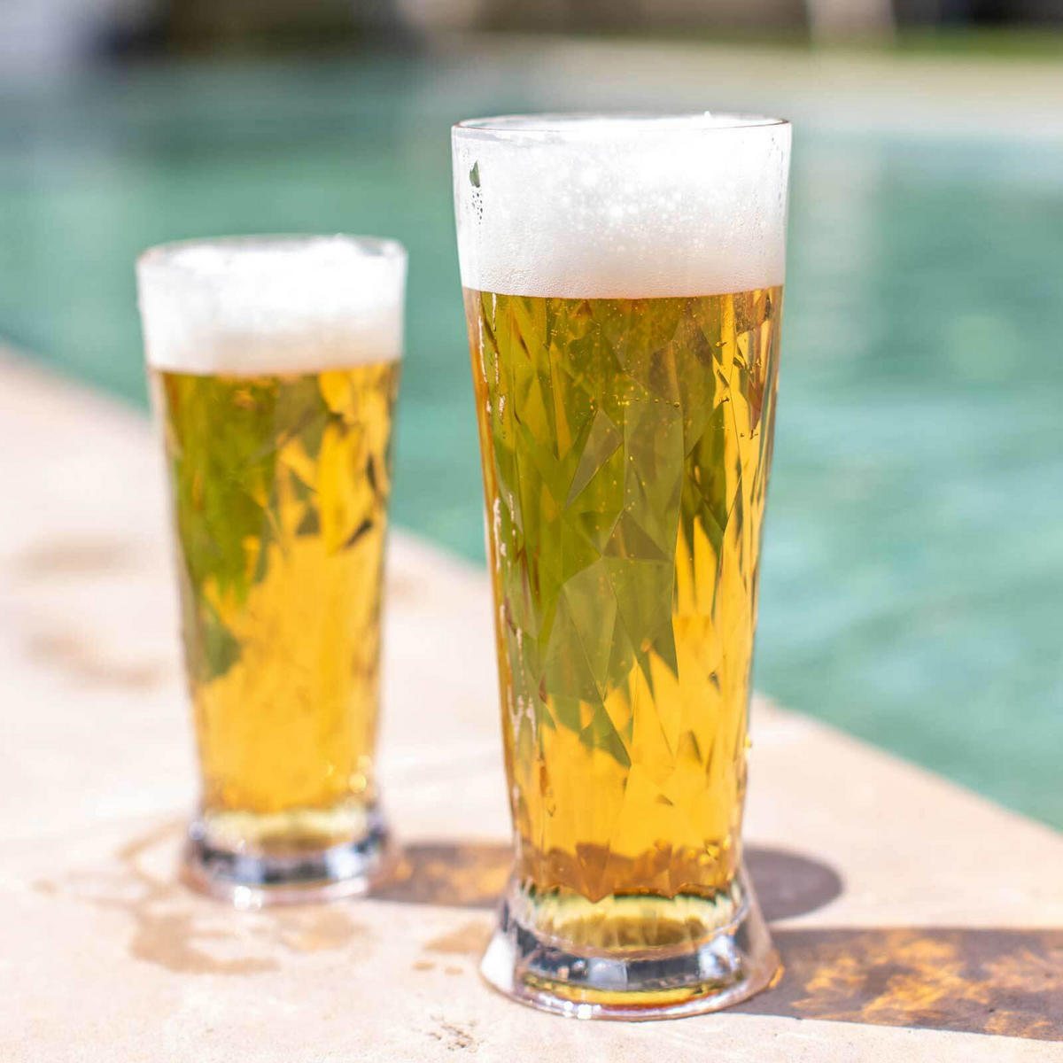 SUPERGLAS Club No. 10 Bierglas transparent 300 ml 2er Set - Transparent, Kunststoff (0.3L) - Koziol