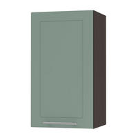 KÜCHENHÄNGESCHRANK Kvantum W2/40 Mint Matt / Lava Matt 40 / 32,5 / 72cm - Dunkelgrau/Mintgrün, Holz/Holzwerkstoff (40/72/32.5cm) - Feldmann-Wohnen