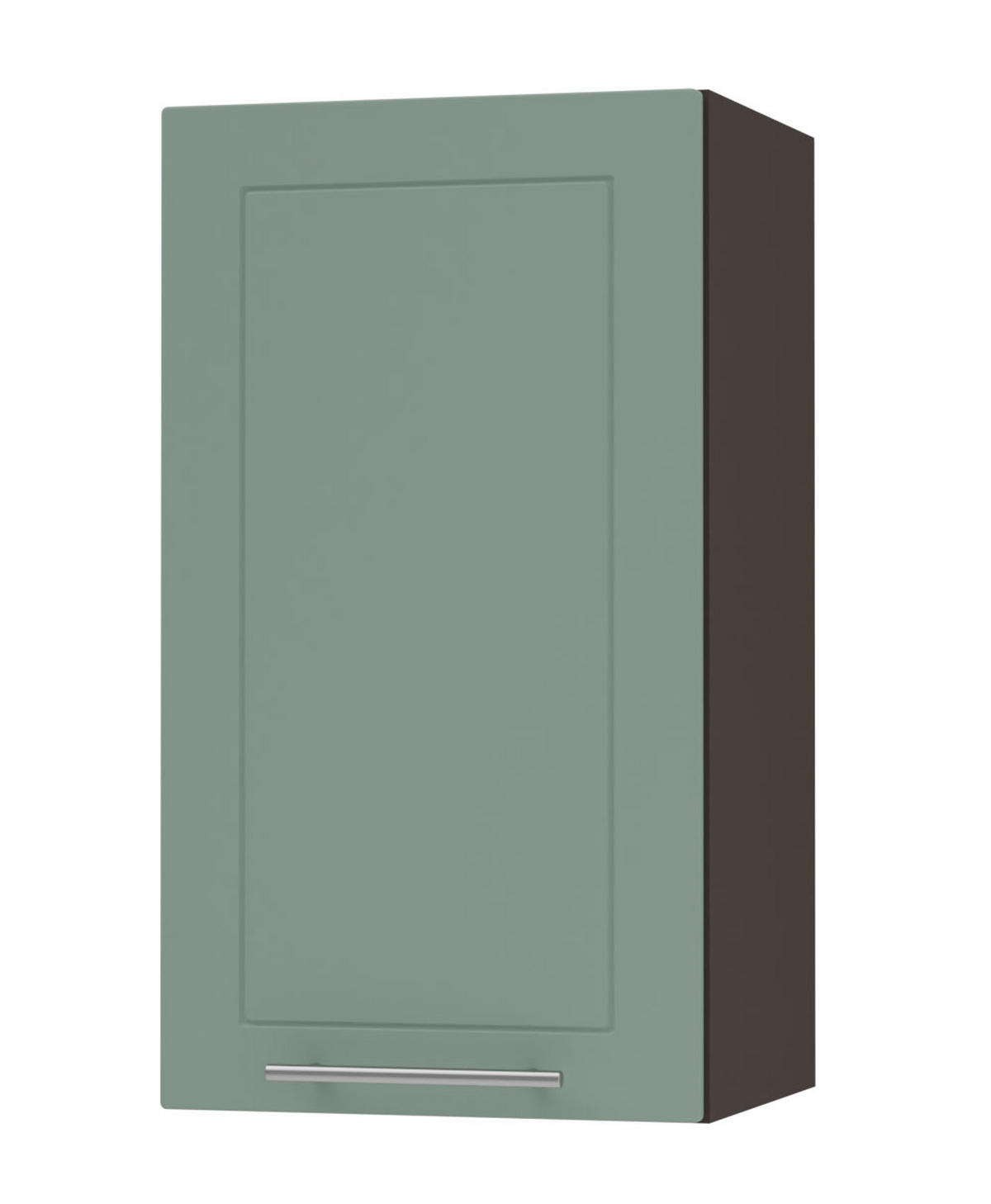 KÜCHENHÄNGESCHRANK Kvantum W2/40 Mint Matt / Lava Matt 40 / 32,5 / 72cm - Dunkelgrau/Mintgrün, Holz/Holzwerkstoff (40/72/32.5cm) - Feldmann-Wohnen