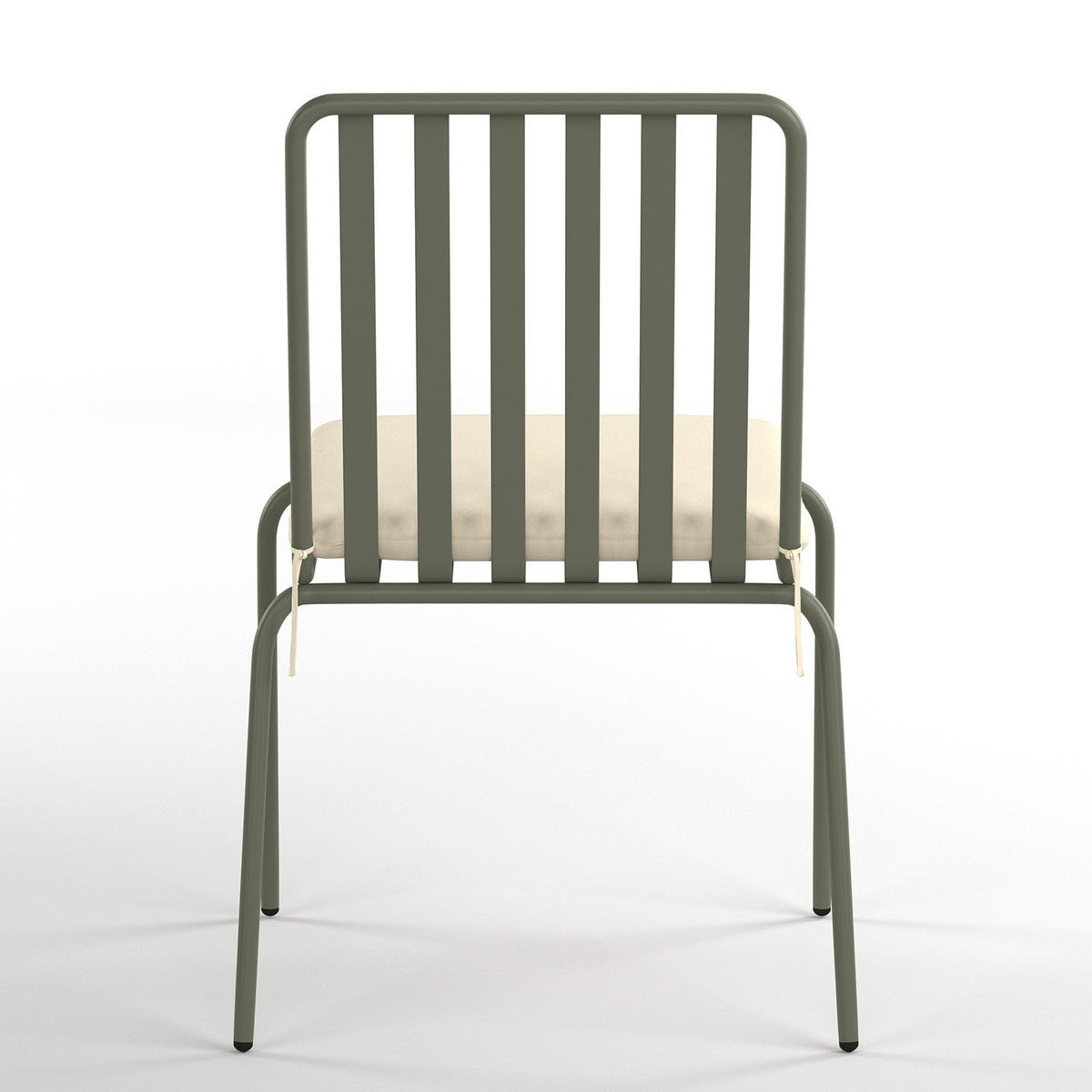 GARTENESSGRUPPE - 5-teilig - Stahl - Taupe - Salbeigrün, Textil/Metall - home24