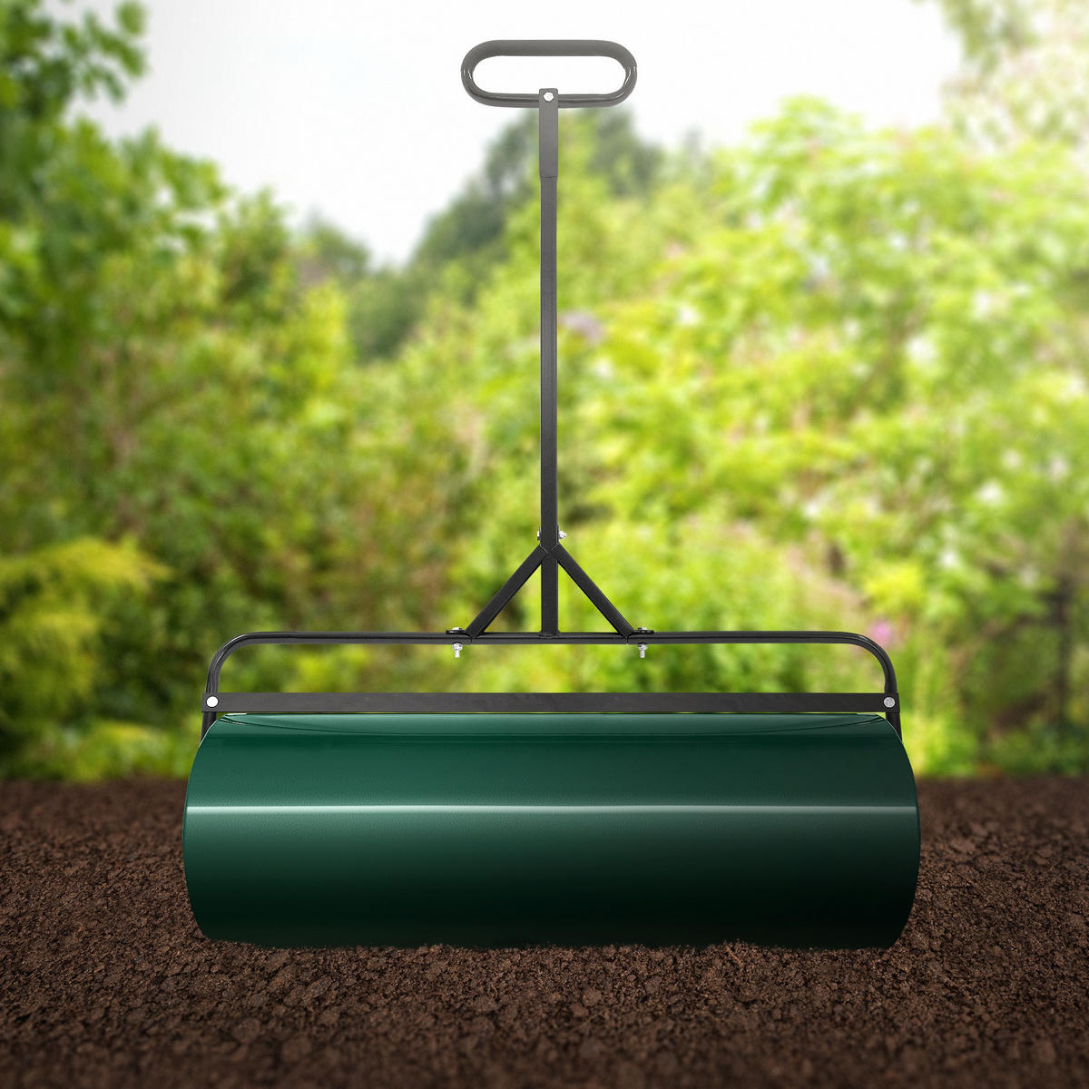 RASENWALZE befüllbar 63 Liter Grün aus Stahl - Grün, Metall (90/135/30cm) - ECD-Germany