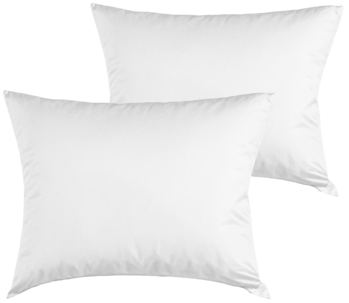 KISSENBEZUG 40x40 cm aus 100% Mikrofaser, Kissenhülle Weiß Einfarbig - Weiß, Textil (40/40cm) - Carpe Sonno