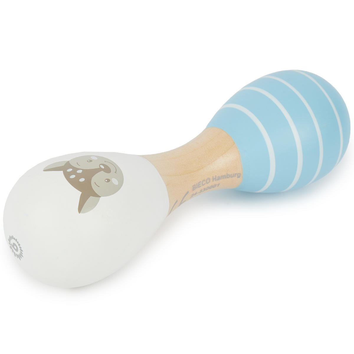 BABY-HOLZRASSELN Waldtiere 2er Set 19 cm - Multicolor, Holz (5/15cm) - Bieco Spielwaren