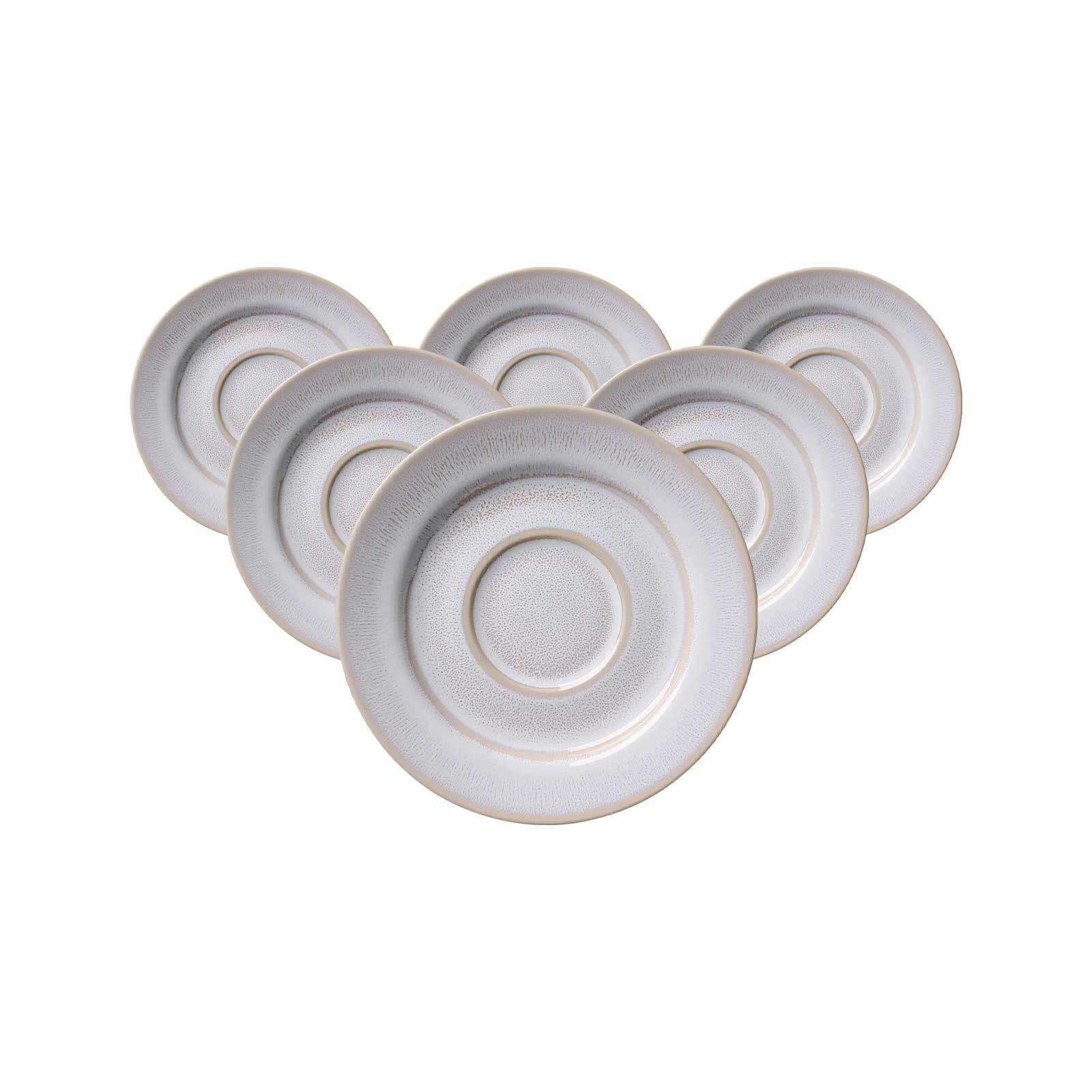 ESPRESSOUNTERTASSEN Laredo beige ø 12,5 cm 6er Set - Beige, Keramik (12.5cm) - Ritzenhoff Breker