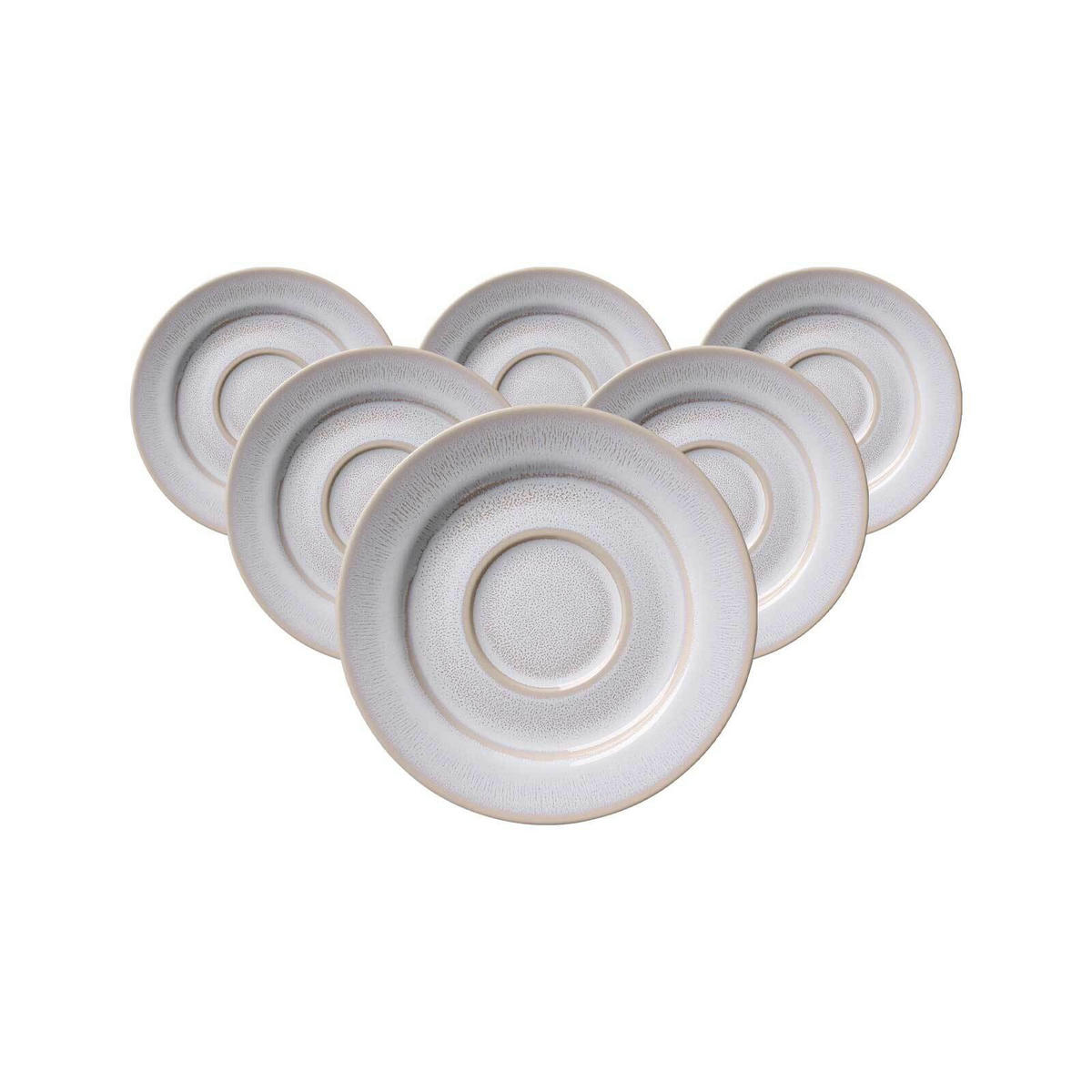 ESPRESSOUNTERTASSEN Laredo beige ø 12,5 cm 6er Set - Beige, Keramik (12.5cm) - Ritzenhoff Breker