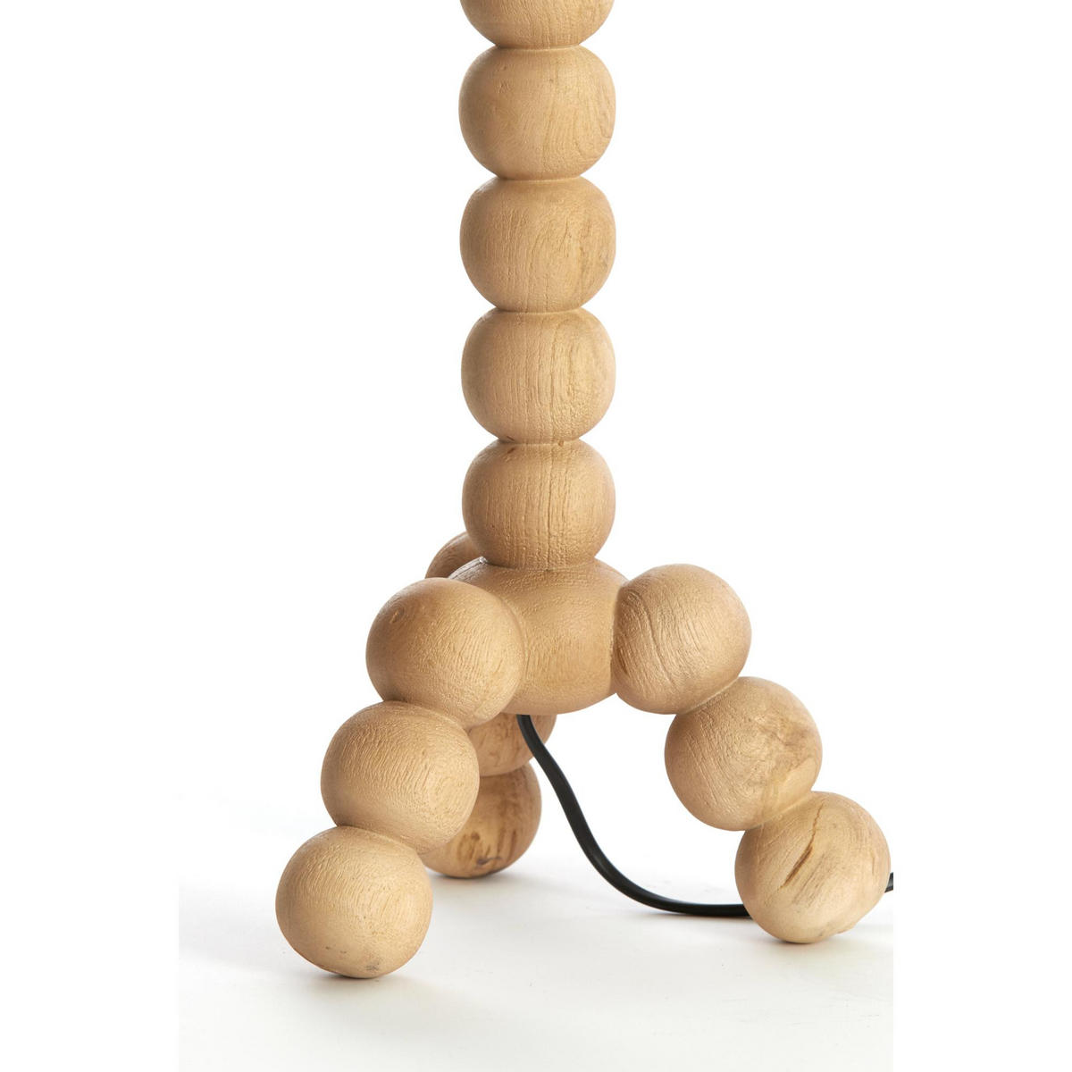 LAMPENFUSS Veglio Natürlich 20/20/40 cm - Hellbraun, Holz (20/20/40cm) - Light & Living