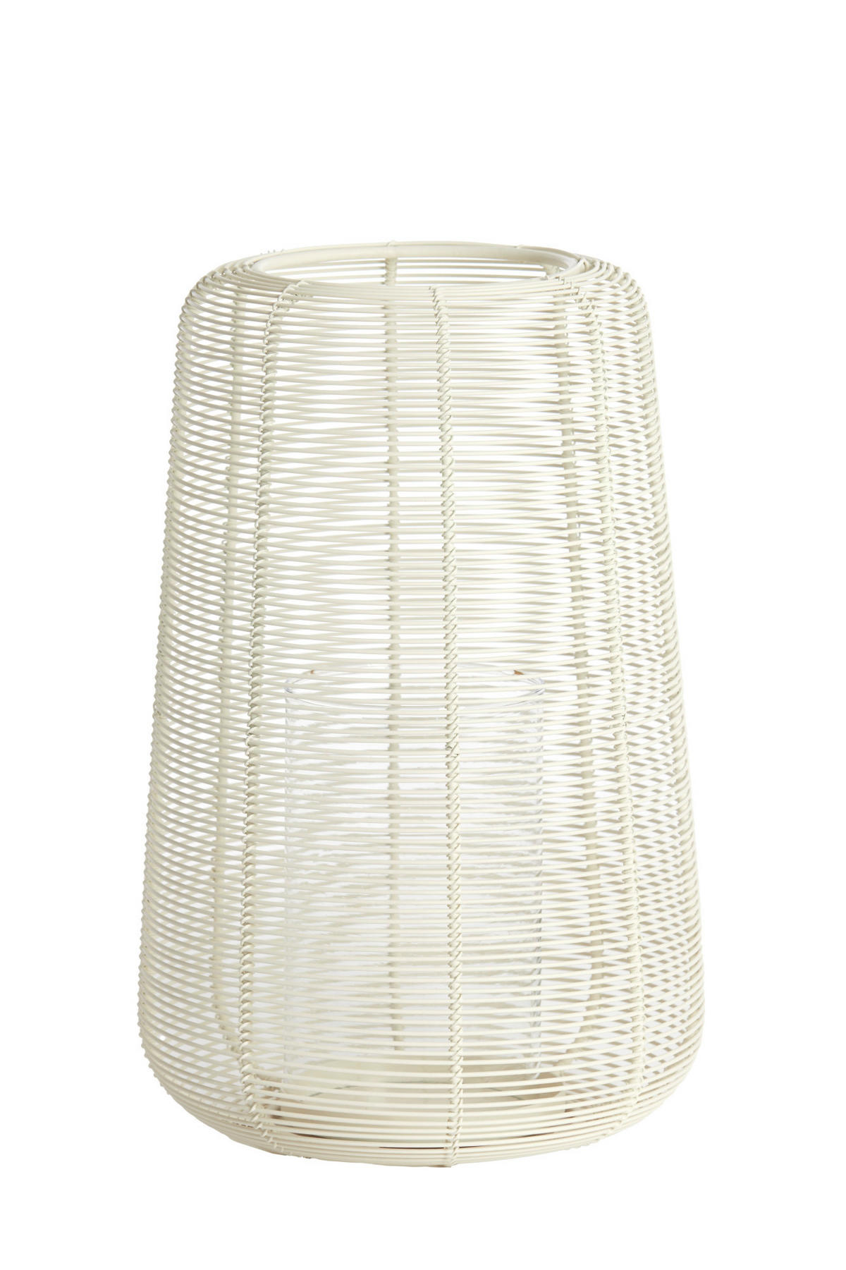 WINDLICHT Adeta Weiß Ø19,5/30 cm - Weiß, Metall (19.5/30/19.5cm) - Light & Living