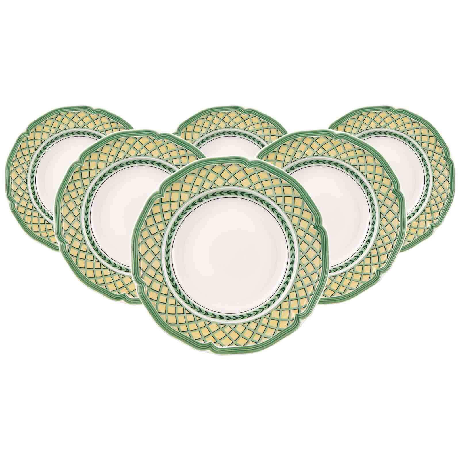 SUPPENTELLER French Garden Orange bunt ø 22,8 cm 6er Set - Multicolor, Keramik (22.8cm) - Villeroy & Boch