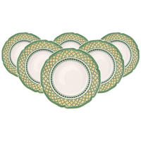 SUPPENTELLER French Garden Orange bunt ø 22,8 cm 6er Set - Multicolor, Keramik (22.8cm) - Villeroy & Boch