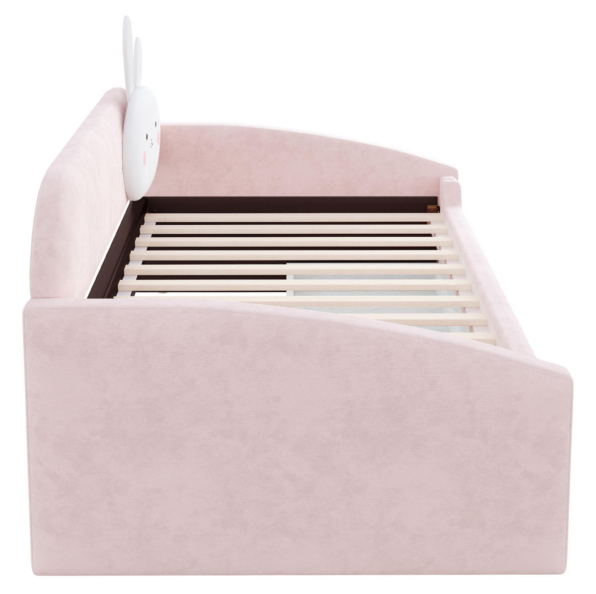 KINDERBETT mit 2 Schubladen und LED 90x200 cm Samt Rosa - Pink, Holzwerkstoff (90/200cm) - Beauniv