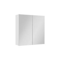 KOPALNIŠKA OMARICA Z OGLEDALOM Lavia, Bela, 60 x 60.2 cm - bela, leseni material (60/170/17cm) - Vicco