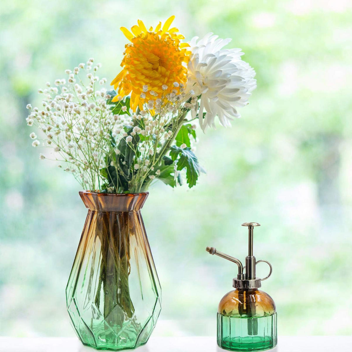 VASE Glas - Dunkelorange, Glas (10cm) - LIBRATON