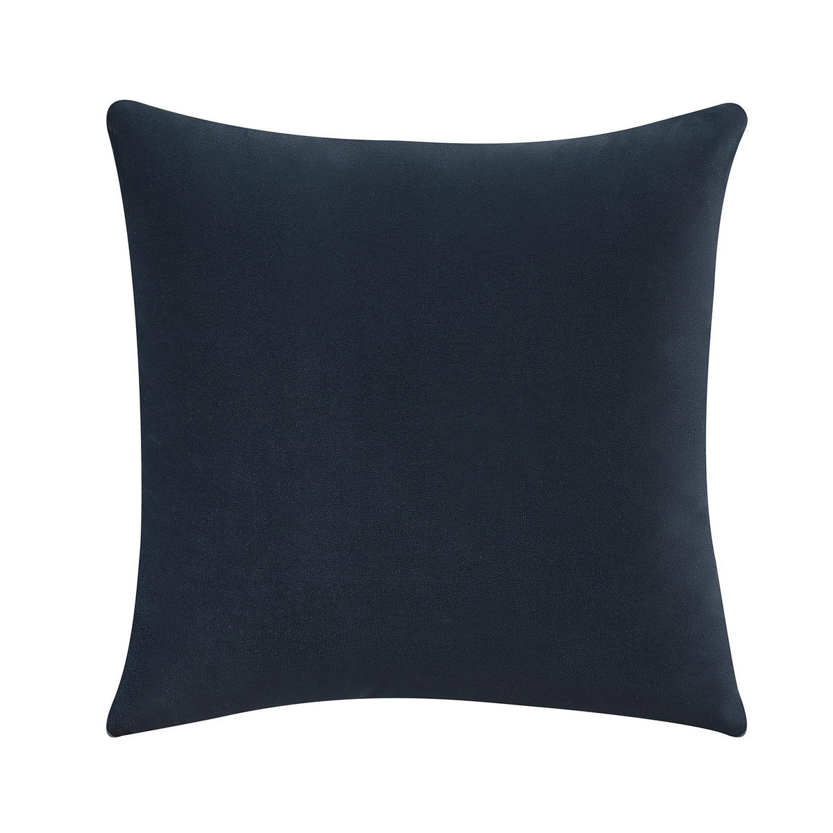 CHAISELONGUE Samtstoff dunkelblau linksseitig Le Crau - Blau, Textil (170/65/84cm) - Beliani