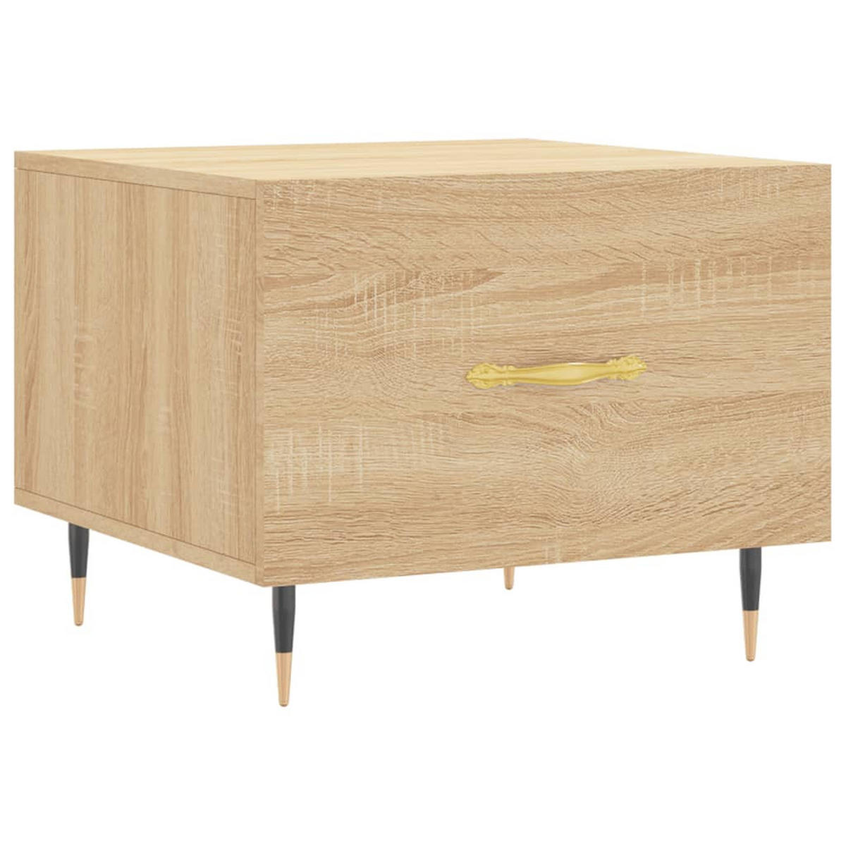 COUCHTISCH Sonoma-Eiche 50x50x40 cm Holzwerkstoff - Braun, Holzwerkstoff (50/50/40cm) - furnicato