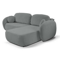 ECKSOFA Dunkelgrau OLIVIO Ausziehbar Rechts - Dunkelgrau/Grau, Textil (174/248cm) - Sepro Meble