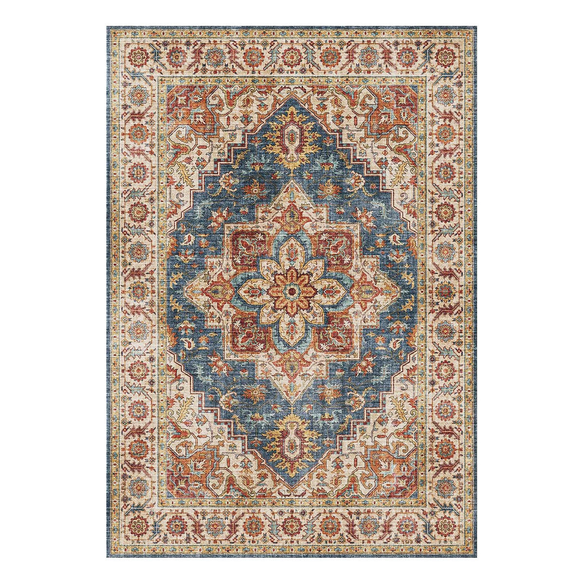 TEPPICH Design englische Nahtverarbeitung beige - Beige, Textil (160/230cm) - AFK Living