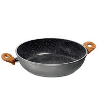 SERVIERPFANNE - Grau, Metall (28cm) - Stoneline