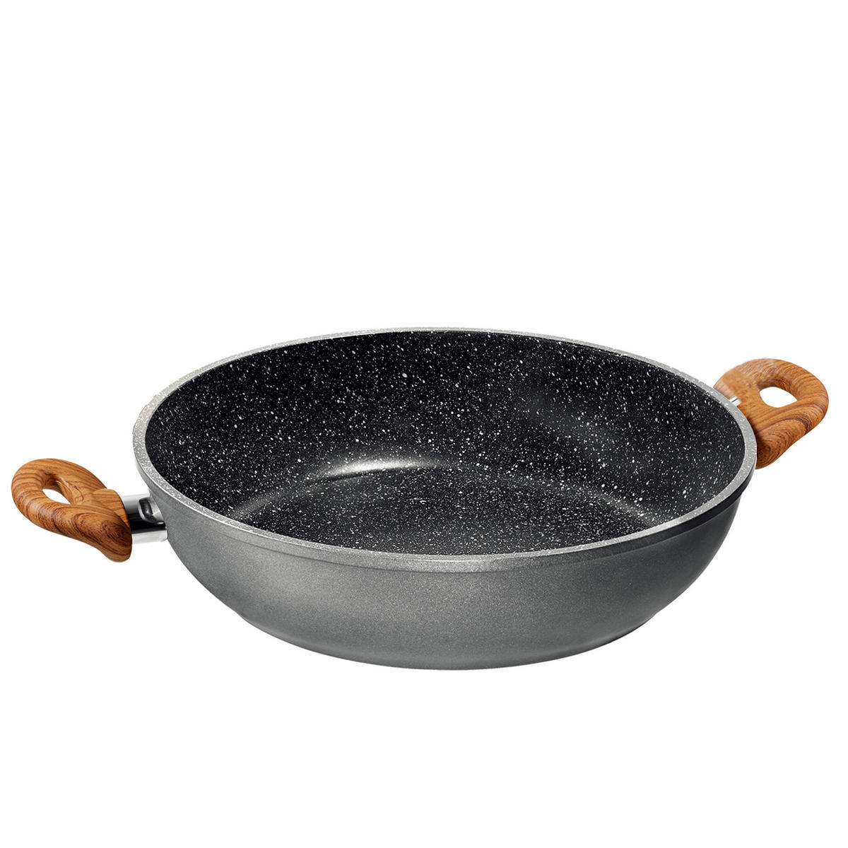 SERVIERPFANNE - Grau, Metall (28cm) - Stoneline