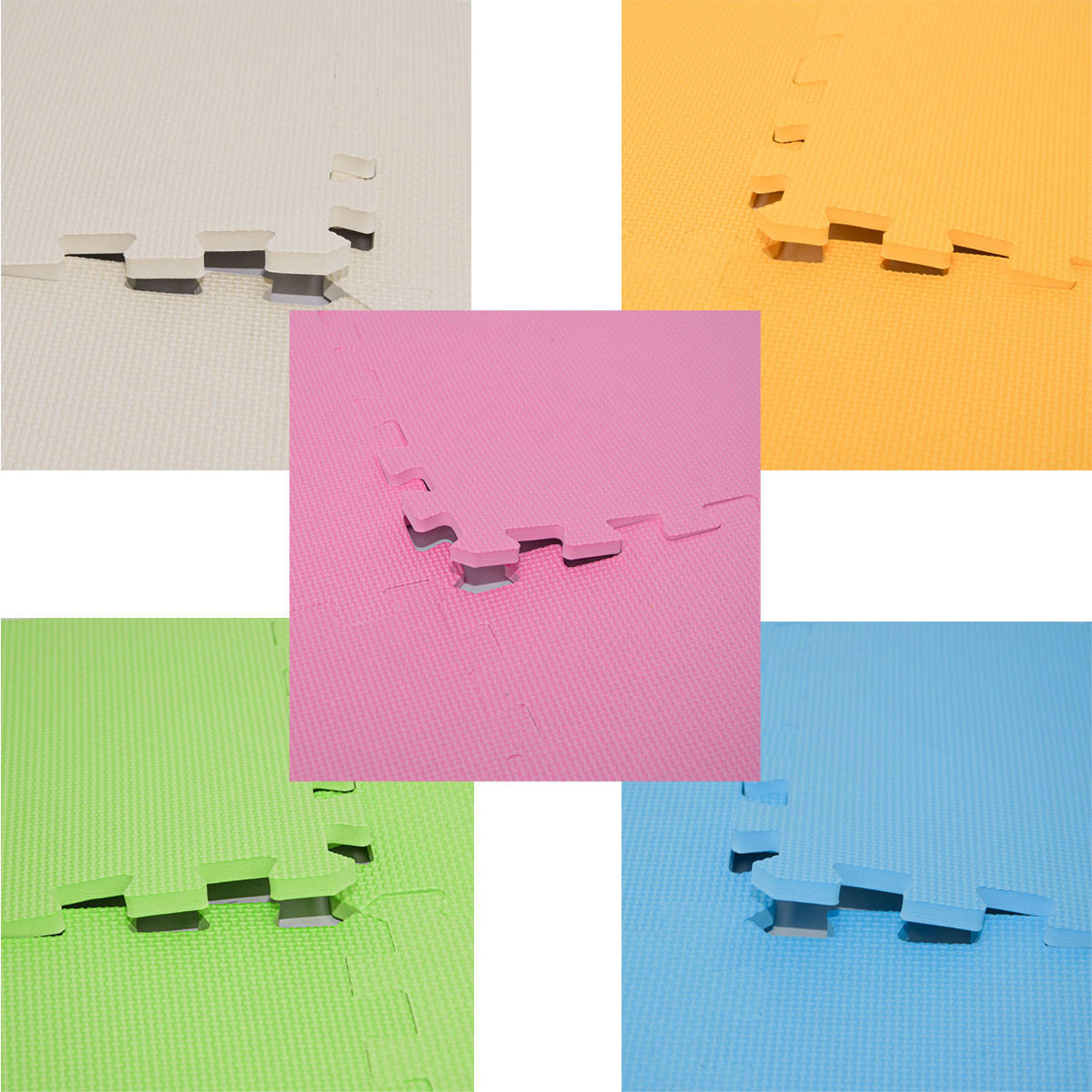 SPIELMATTE - 270/150 cm Puzzlematte Regenbogen - Multicolor, Kunststoff (30/30cm) - Littletom