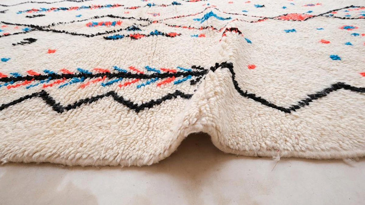 BERBERTEPPICH aus Marokko aus reiner Wolle 80x 240 cm - Multicolor, Naturmaterialien (80/240cm) - AFK Living