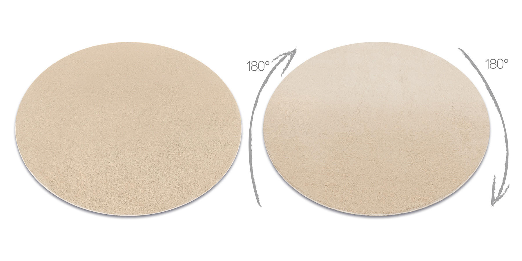 TEPPICH Lindo 200 cm - Beige, Textil (200/200cm) - rugsX